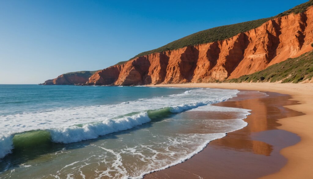 Les conditions de surf optimales à Praia da Falesia