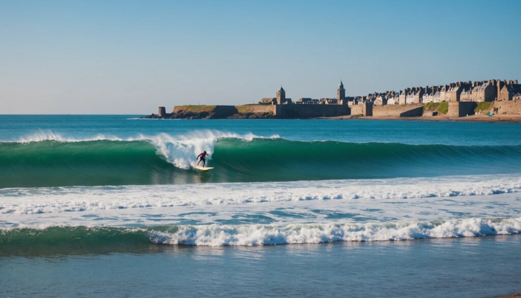 Focus sur le surf au Sillon de Saint-Malo