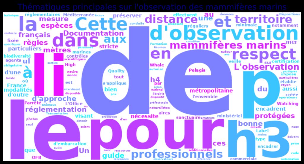 Réglementation et bonnes pratiques d'observation