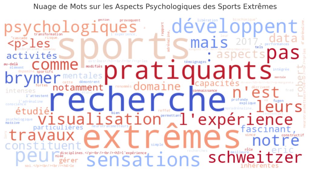 Psychologie et préparation mentale Psychologie et préparation mentale