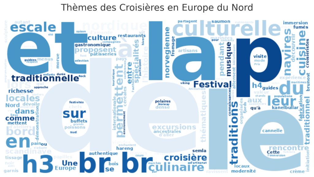Culture et gastronomie nordique pendant la croisière