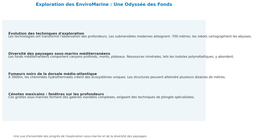 Les paysages sous-marins : des profondeurs méconnues Les paysages sous-marins : des profondeurs méconnues